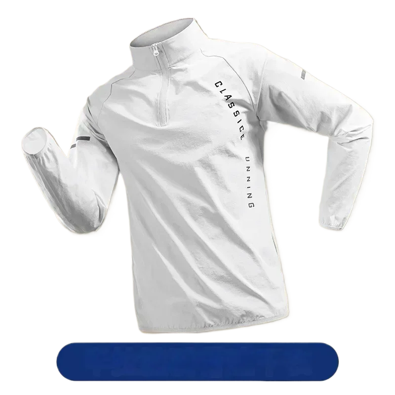 Men Running Jackets Gym Zipper Hooded Sport Jacke Jogging Training Fitness Sweatshirt Casual Running Sportswear LadyShow.Store