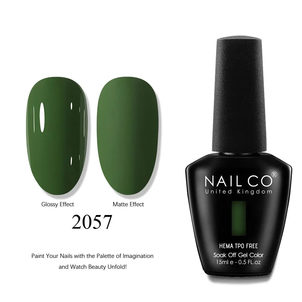 NAILCO 15ml Nails Art Gel Lack Polish Summer Hybrid Nail Varnish Manicure UV Top Coat Base HEMA TPO FREE Esmalte Nail Gel Polish Tri Light Beauty