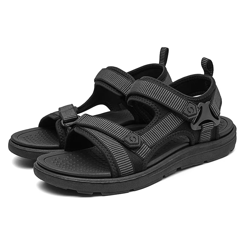 Summer Men Sandals Fashion Leisure Beach Holiday Sandals for Mens Lightweight Shoes New Outdoor Comfortable Casual Sandals Pi-Mart