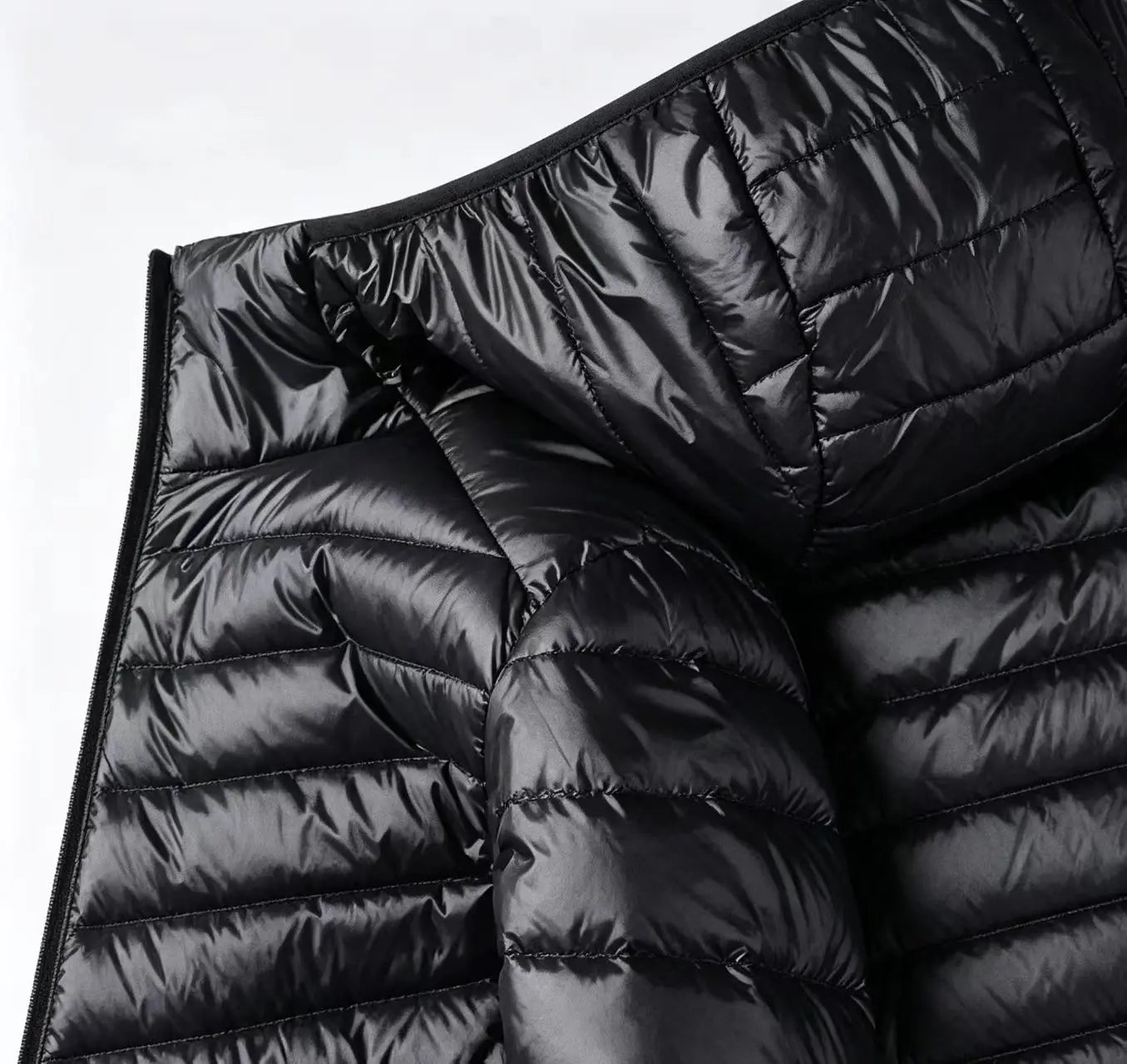 Men Solid Color Hooded Puffer Coat, Winter Lightweight Casual Outdoor Sports Warm Jacket for Male LadyShow.Store