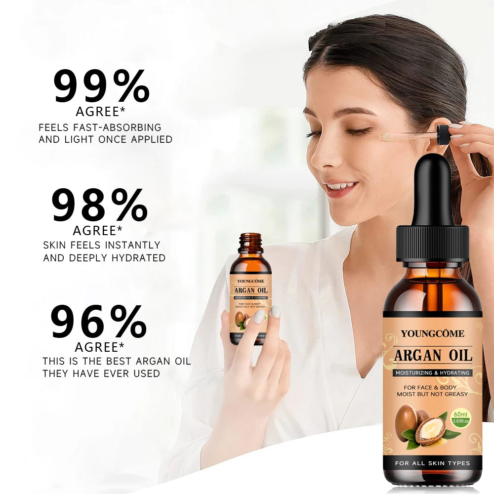 Moroccan Argan Oil Hair Serum Lightweight Hair Oil Mist For Split Ends, Frizzy Hair And Flyaways, Hair Oil Repair- Gloss Shine Pi-Mart