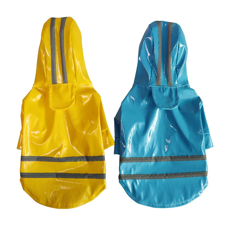 Waterproof Dog Jacket PU Dog Raincoat For Small Dogs Cats Reflective Puppy Raincape Chihuahua Yorkies Raincoat Pet Poncho Pi-Mart