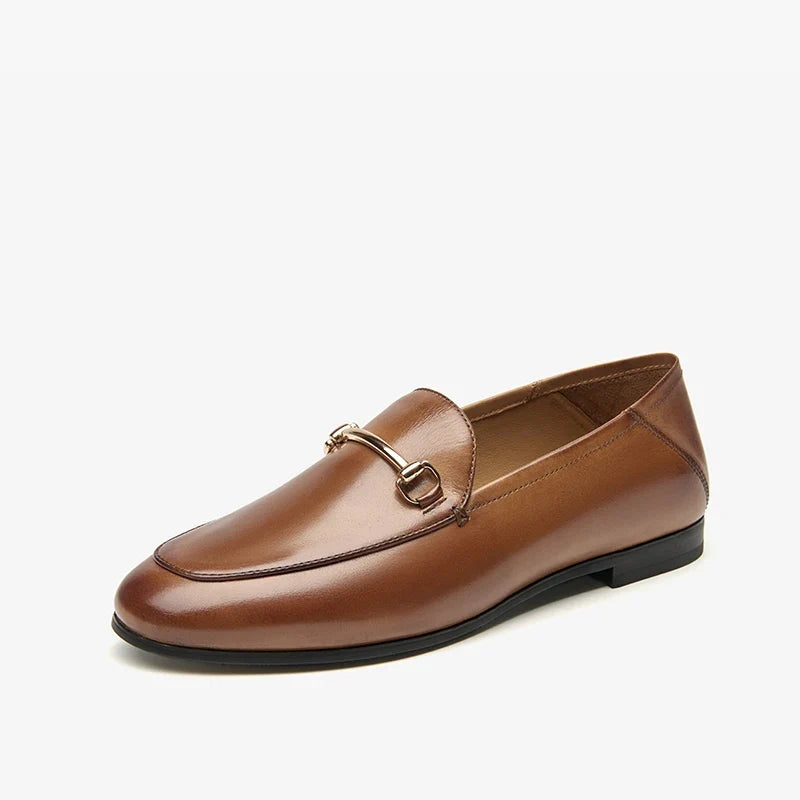 BEAUTODAY Dress Shoes Women Loafers Cow Leather Sheepskin Rubber Formal Business Suit Ladies 2025 Spring Autumn Handmade 27171 LadyShow.Store