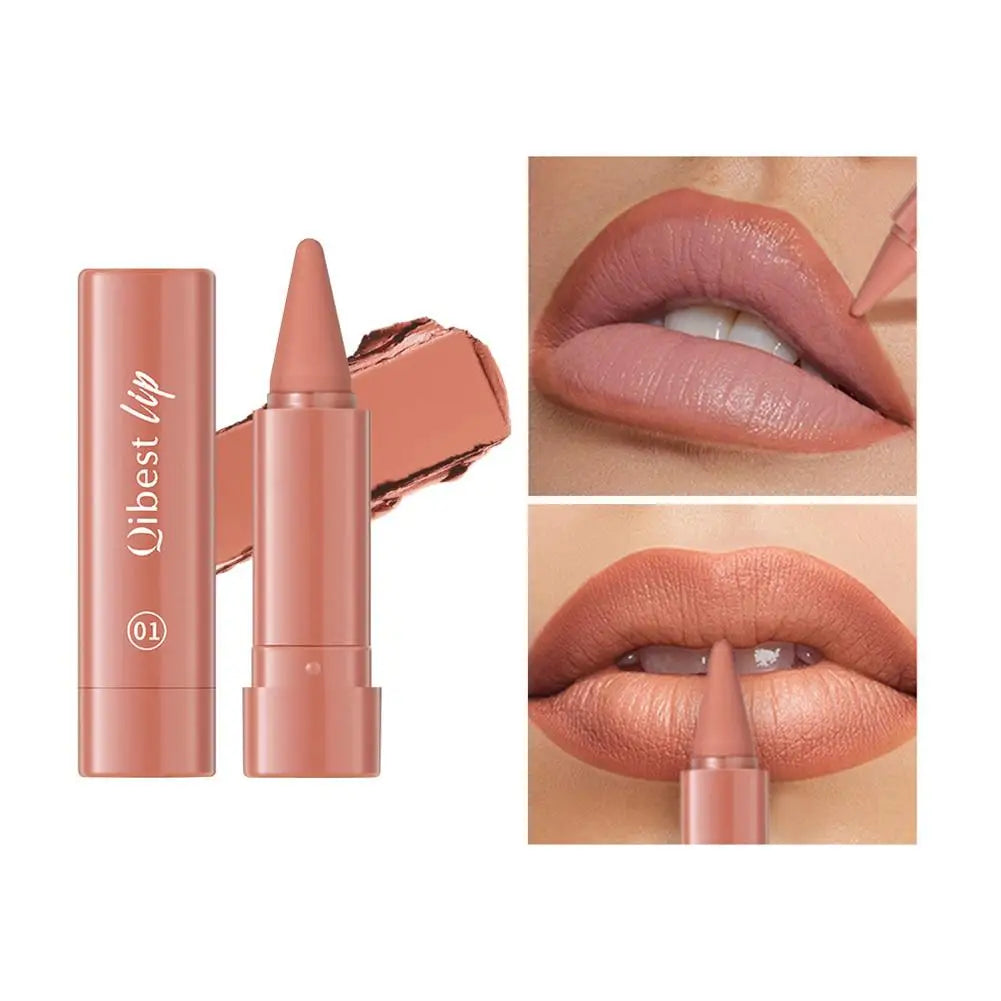 6Pcs Velvet Matte Lip Liner Pencil Set High Pigment Smooth Silky Texture Easy to Color & Define Lip Contours Daily Lip Makeup Pi-Mart