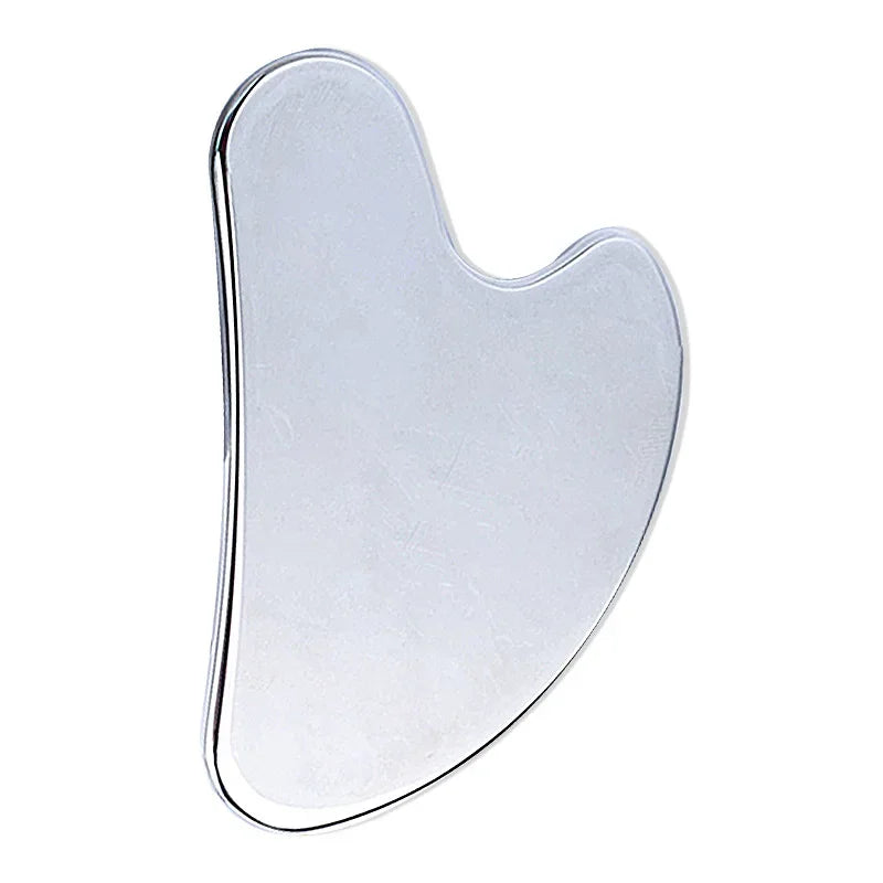 Natural Stone Face Care Massager Rose Quartz Amethyst Crystal Facial Gua Sha Tool Skin Massage Mineral Stone Beauty Products Tri Light Beauty