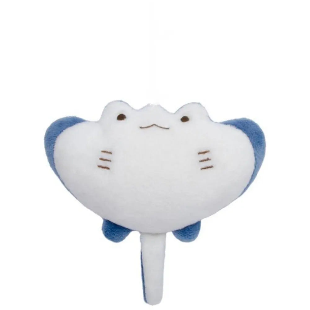 Fashion Accessory White Little Seal Blue Devil RayKeychain Marine Life Car Key Accessories Animal Doll Seal Toy Pendant Pi-Mart