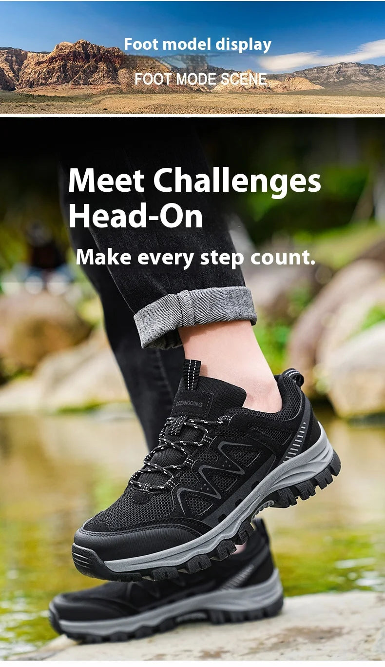 Men'S Hiking Shoes Sports Shoes Classic Design Outdoor Hiking Breathable Lightweight Sports Shoes Autumn New Items 39-48 Pi-Mart