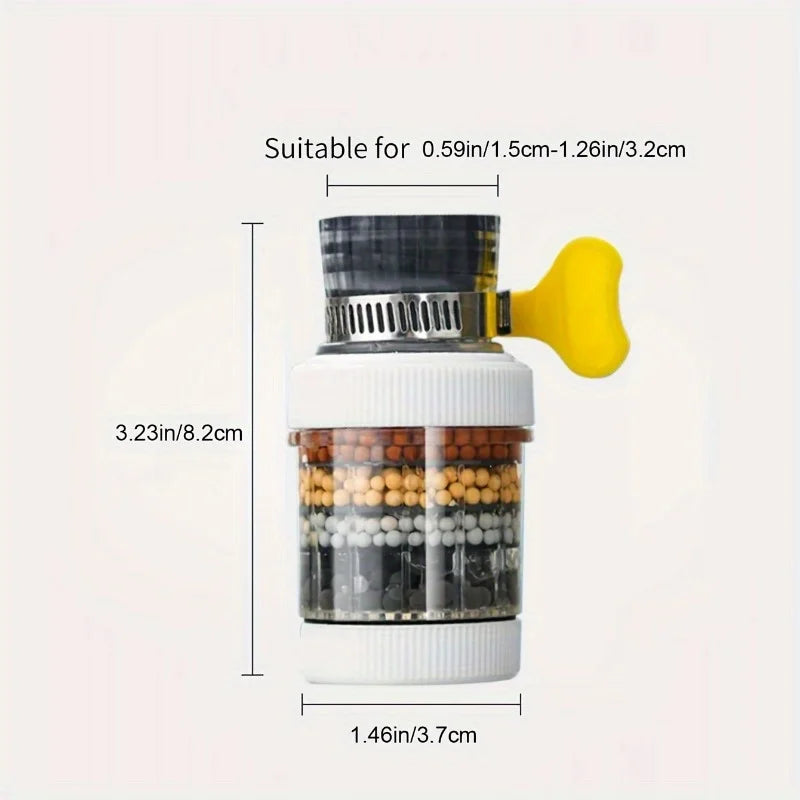 Six-layer Filter Cylindrical Bubbler, Faucet Filter Splash-proof Head Bubbler Pi-Mart