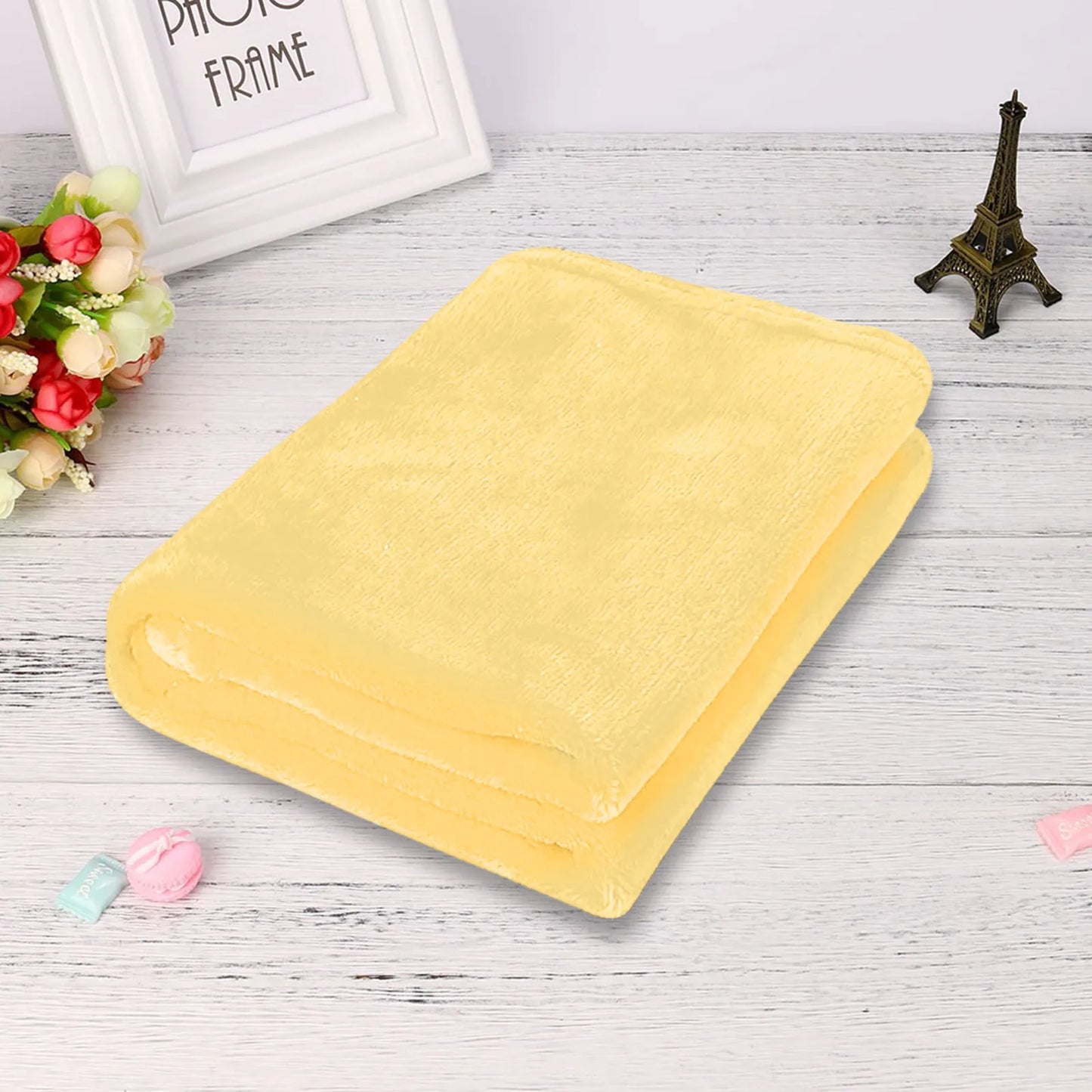 Plain Flannel Coral Blanket Small Fleece Sheet Super Warm Solid Micro Plush Fleece Blanket Throw Rug Sofa Bedding Supplies Pi-Mart