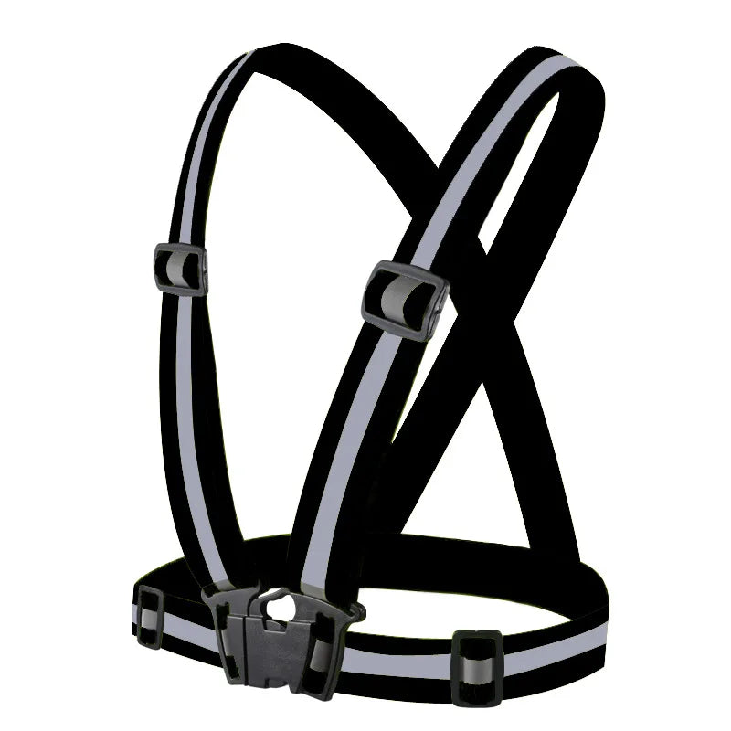 Outdoor Adjustable Safety Vests Night Walking Highlight Reflective Vest Lightweight Biking Safety Straps Running Jackets Pi-Mart