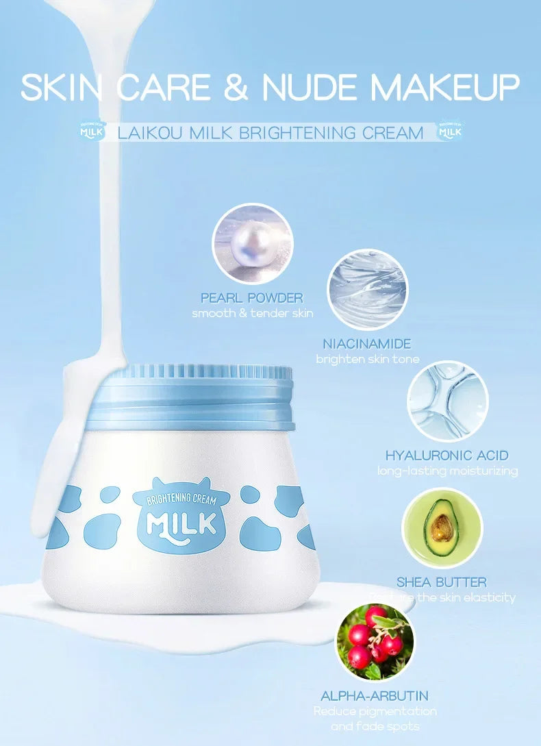 LAIKOU Milk Suyan Carem Anti Wrinkle Whitening Moisturizing Nourish Creams Beauty Aintenance Face Skin Care Cosmetic 55g Pi-Mart