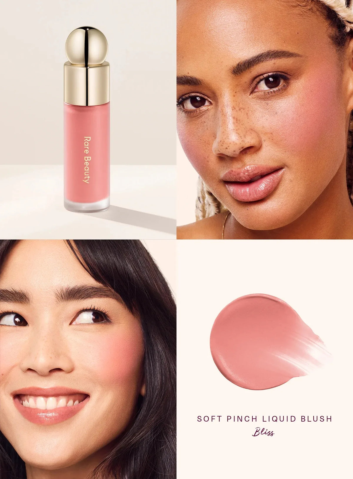 Rare Beauty Soft Pinch Tinted Lip Oil Stain Lip Gloss Delight Hope Happy Wonder Liquid Blush Makeup Cosmetics Face Eye Blusher Pi-Mart