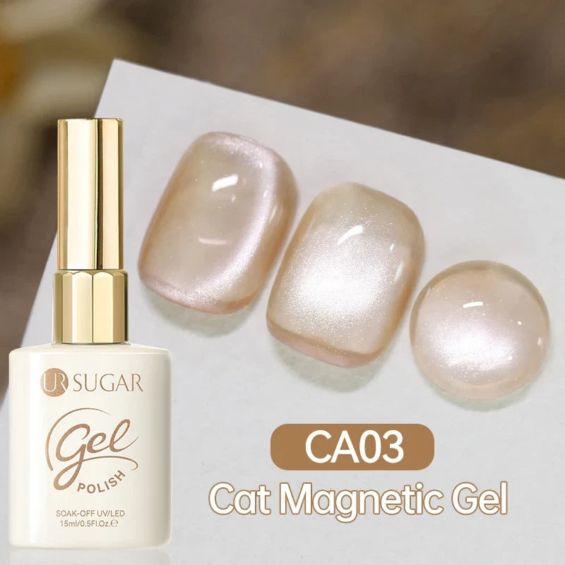 UR SUGAR 15ml Cat Magnetic Gel Nail Polish 30 Colors Semi Permanent Magnetic Gel UV/LED Soak Off Painting Vanrish Design Tri Light Beauty