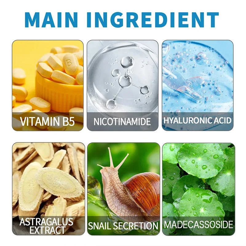 1/3/5pcs B5 Shrink Pores Serum Pure Hyaluronic Acid Lifting Firming Fine Lines Reduce Lightening Dark Circle 30ML Hyalu Essence Pi-Mart