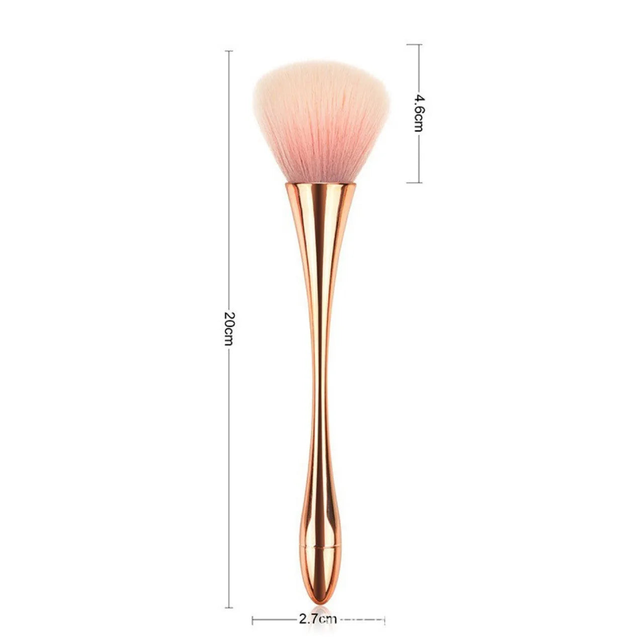 1pc Big Size Soft Fluffy Glitter Powder Professional Brush Nail Dust Cleaning Brush Women Girls Manicure DIY Make Up Beauty Tool Tri Light Beauty