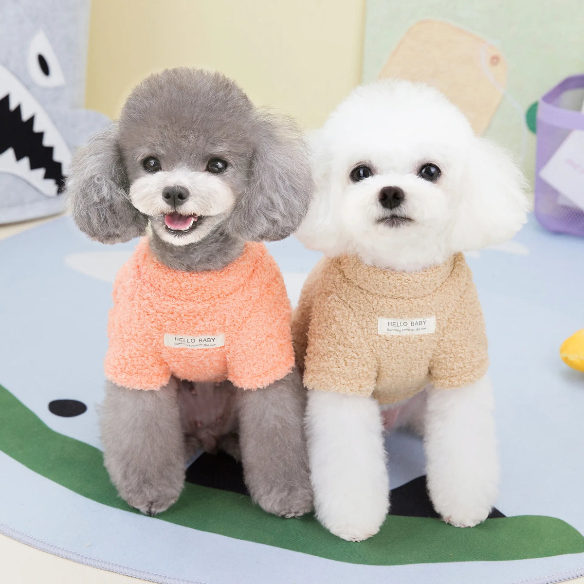 Winter Dog Sweater Warm Plush Dog Clothes for Small Medium Dogs Cats Soft Puppy Coat Jacket Chihuahua Teddy Costums Dog Supplies Pi-Mart
