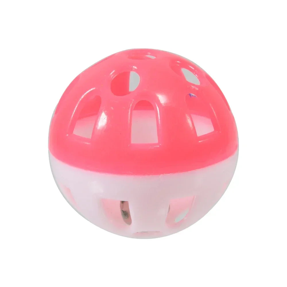 10pcs Pet Parrot Toy Colorful Hollow Rolling Bell Ball Bird Toy Parakeet Cockatiel Parrot Chew Cage Fun Toys Pet Bird Supplies Pi-Mart