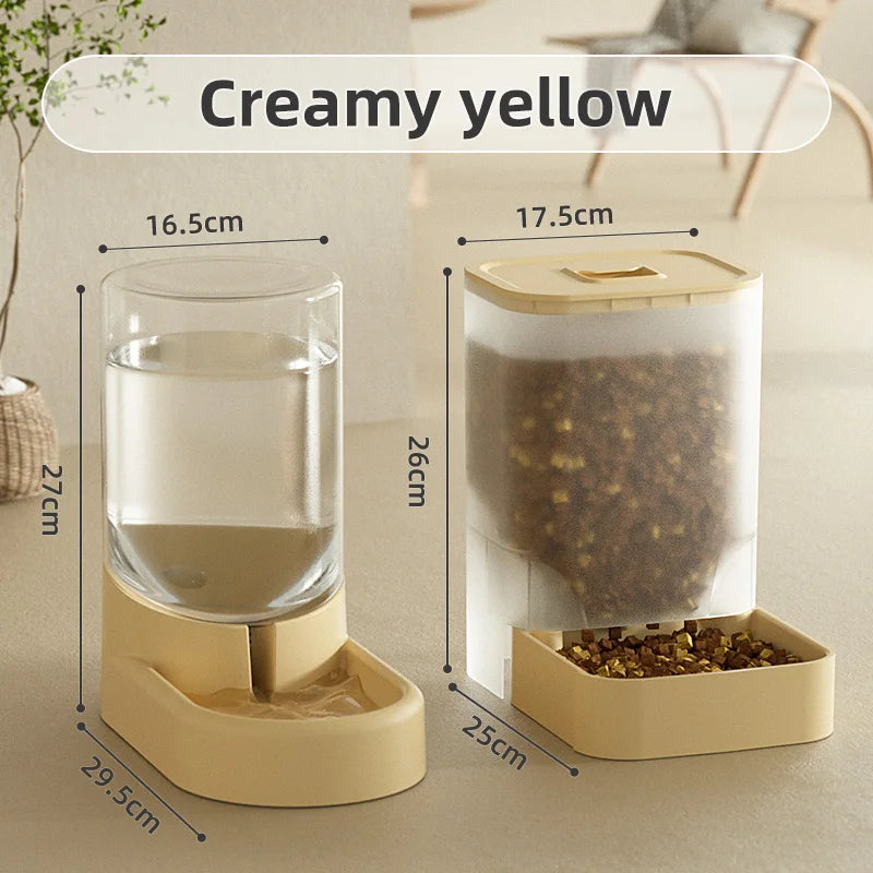 HOOPET Dogs Automatic Feeders Water Bottle Cats Bowl Food Storage Drinking Dispenser Container Pet Supplies Pi-Mart