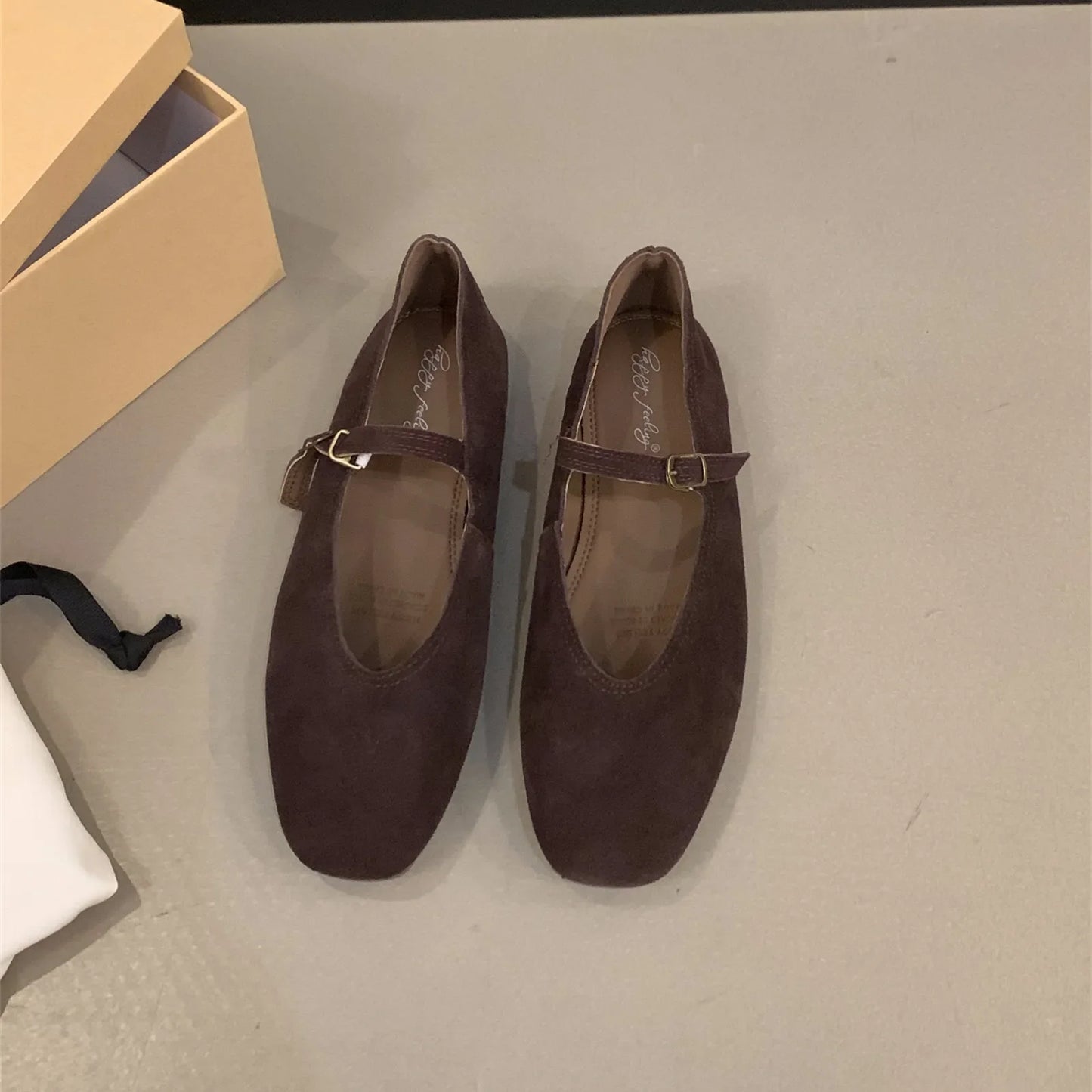 Bailamos 2024 Spring New Brand Women Flats Round Toe Shallow Slip On Ladies Casual Ballet Shoes Soft Leather Eelgant Dress Shoes LadyShow.Store