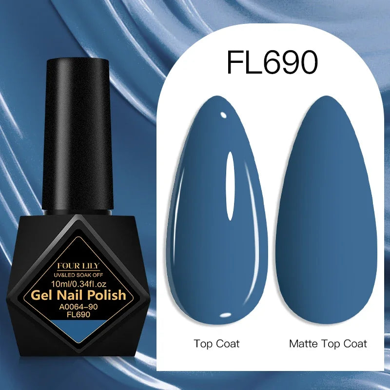 10ml Gel Nail Polish 162 Colors Nail Supplies Vernis Semi Permanent Nail Art Manicure Soak Off LED UV Gel Nail Varnishes Summer Tri Light Beauty