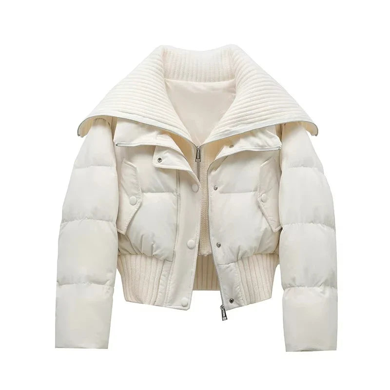 New Women Cotton Padded Jacket Winter Short Hooded Loose Cotton Coat Korean Women Parkas Coat Solid Outwear Women Puffer LadyShow.Store