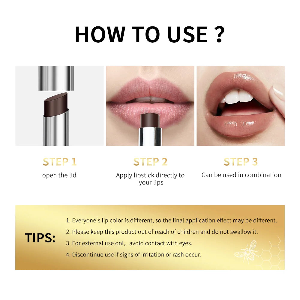 Honey Healthy Natural Colorless Lip Balm Lipstick Long Lasting Moisturizing Lips Plumper Nourish Makeup Lip Care Cosmetics Pi-Mart