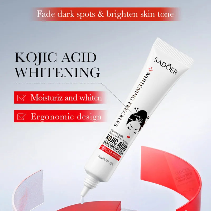 SADOER Kojic Acid Retinol Eye Cream Anti Dark Circles Remove Eye Bags Moisturizing Firming Beauty Eyes Skin Care Products Tri Light Beauty