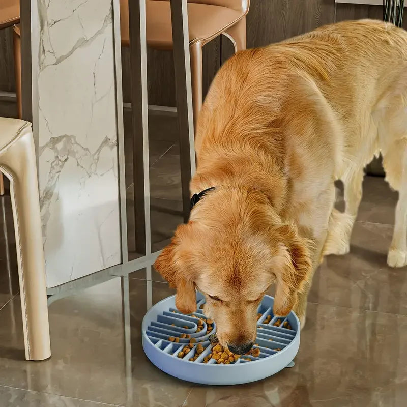 Silicone Dog Bowl Slow Feeder with Suction Cup Slow Feeding Pad Dog Licking Pad Anxiety-relieving Utensils Pet Supplies Bowls Pi-Mart