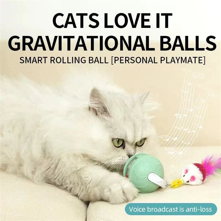 Intelligent Dog Toy Ball Electronic Interactive Cat Toy Usb Automatic Moving Bouncing Ball For Large Medium Dog Holiday Pet Gift Pi-Mart