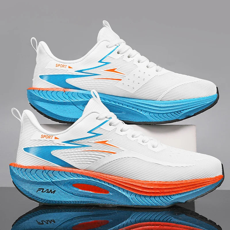 Marathon Sneakers Men Running Shoes Anti-slip Comfortable Racing Carbon Board Training Mesh Tennis Shoes Casual for Women 2026 Pi-Mart