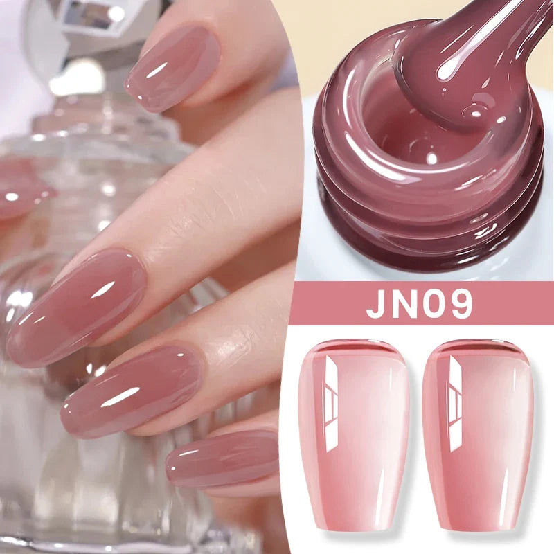 BORN PRETTY 83 Colors 10ml Jelly Nude Gel Nail Polish Autumn Amber Semi Transparent Manicure Soak off UV LED Nails Gel Varnish Tri Light Beauty