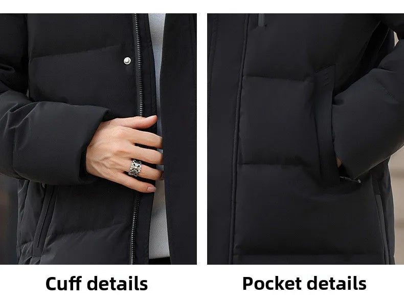 High Brand White Goose Down Jacket Coat Parka Men's Clothing Winter Padded Puffer Jackets Luxury Hooded Padding Outerwear HWY309 Pi-Mart