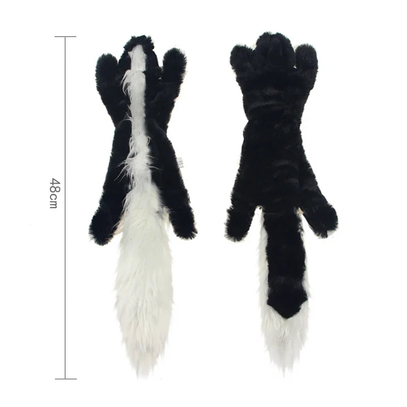 New 45cm Simulated Animal Holster No Stuffing with Squeakers Dog Chew Toy Durable Plush Crinkle Pet Squeak Toys Pet Supplies Pi-Mart