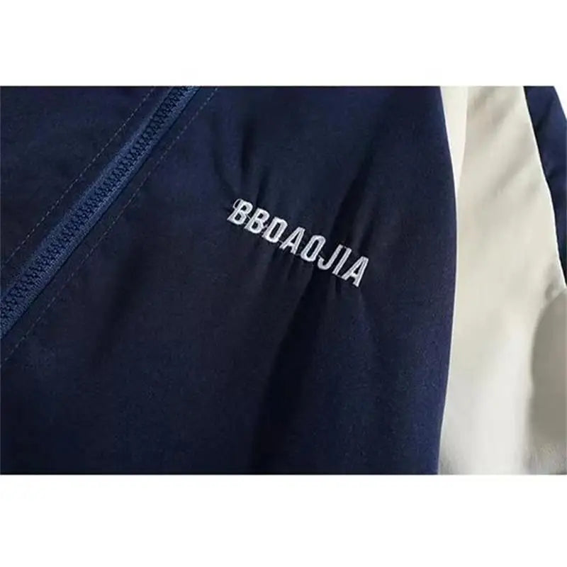 Hip Hop Varsity Jacket Men High Street Patchwork Color Black Windbreaker Coats Women Spring Autumn Thin Fashion College Jackets Pi-Mart
