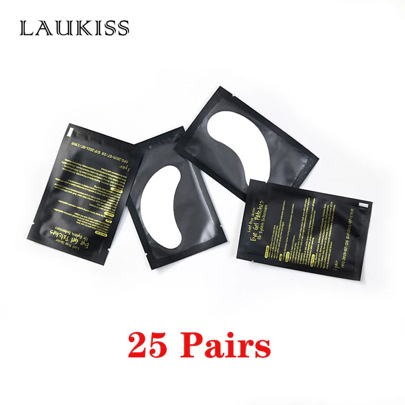 25/50/100Pairs Eye Patches Under Eyelash Pads for Building Paper Patches Lint Free Stickers for False Eyelashes LAUKISS LadyShow.Store