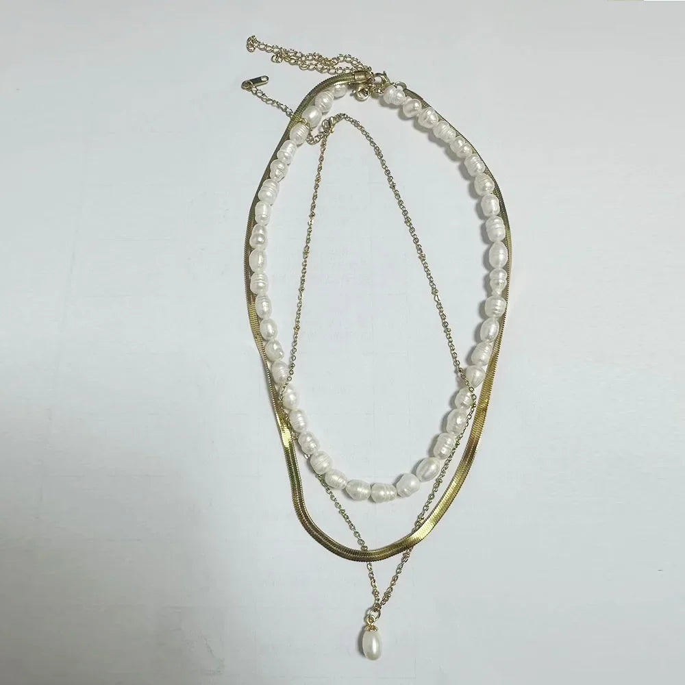 Stainless Steel Creative Steel Ball Chain Necklace Pi-Mart