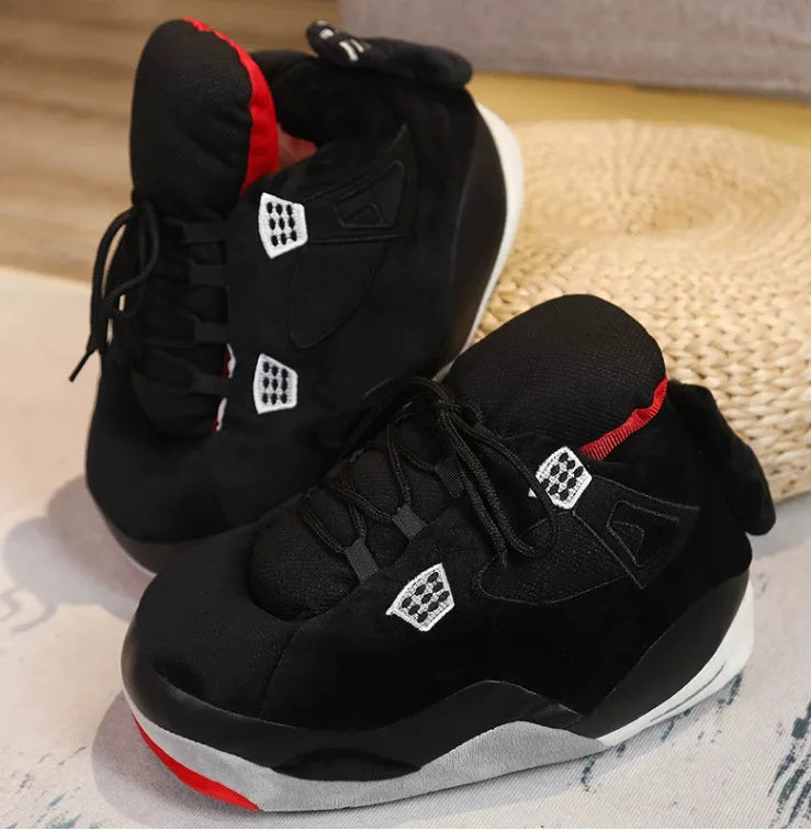 Winter Cotton Plush Shoes Women Warm Cute Indoor Home Slides Unisex One Size Sneakers Man Fashion Soft Floor Slippers  36-45 Pi-Mart