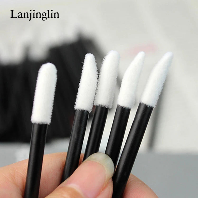 Lanjinglin 5/50 Pcs Lip Brush Reusable Makeup Brushes Lipstick Applicator Wands Eyelashes Extension Tool Beauty Accessories Pi-Mart