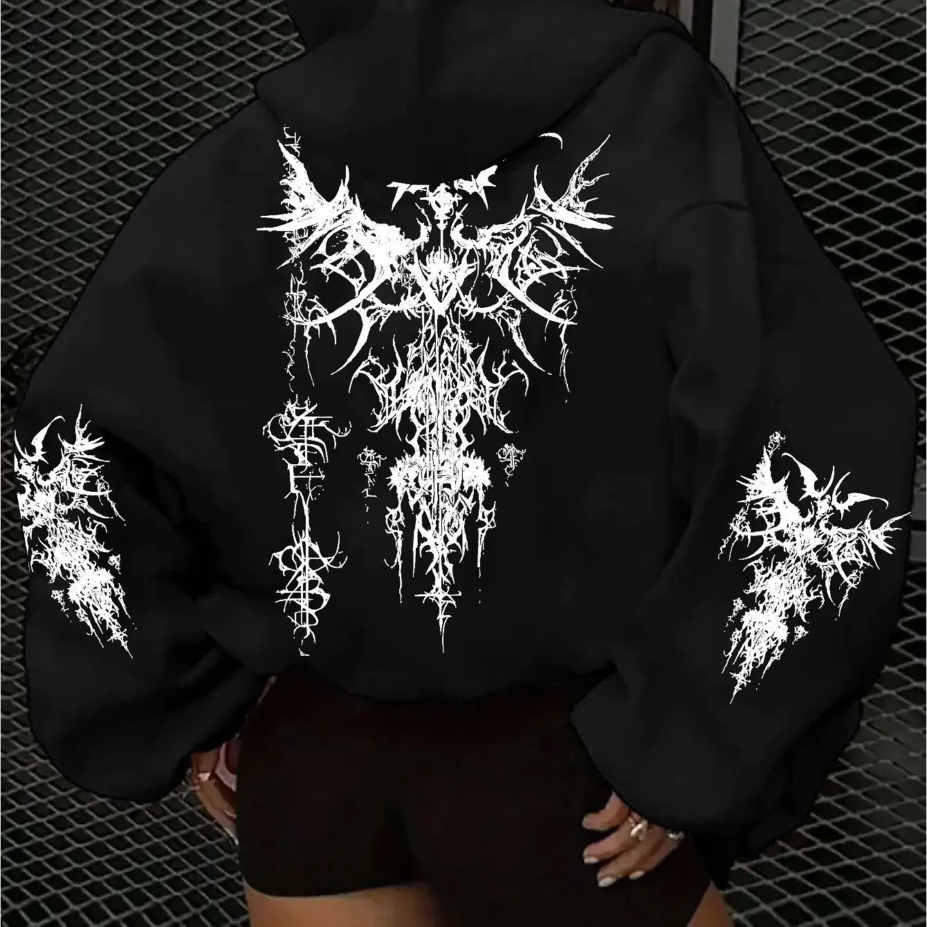 American Gothic Women's Hoodie for Autumn and Winter, New Casual and Fashionable, Suitable for Both Men and Women's Street Wear LadyShow.Store