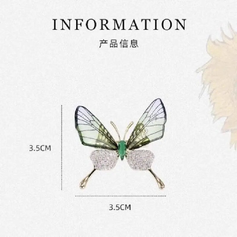 Cute Butterfly Brooch for Women, Sparkling and Vibrant with Forest Style Design, Daily Wear Brooch Accessories Pi-Mart