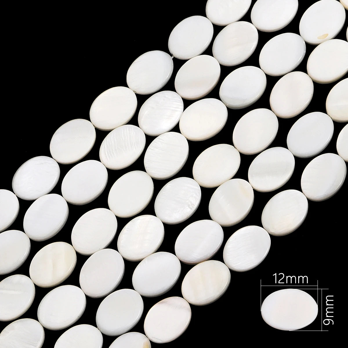 Natural Shell Beads Mother of Pearl Love Star Oval Round Flat Loose Spacer Beads for Jewelry Making DIY Charm Bracelet Necklace Pi-Mart