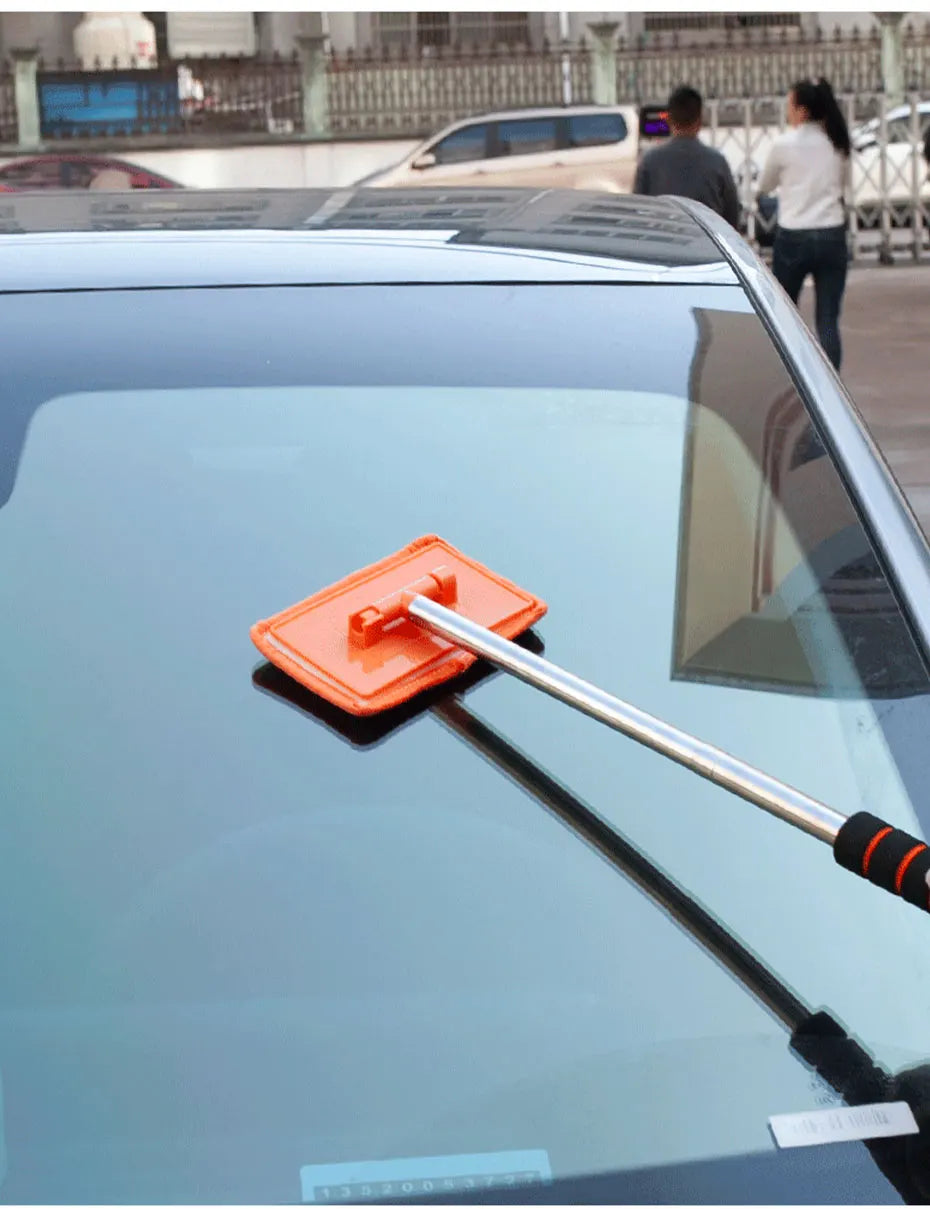 SEAMETAL Car Front Windshield Defogging Brush Telescopic Long Handle Car Household Glass Clean Brushes Dust Remover Tool Pi-Mart
