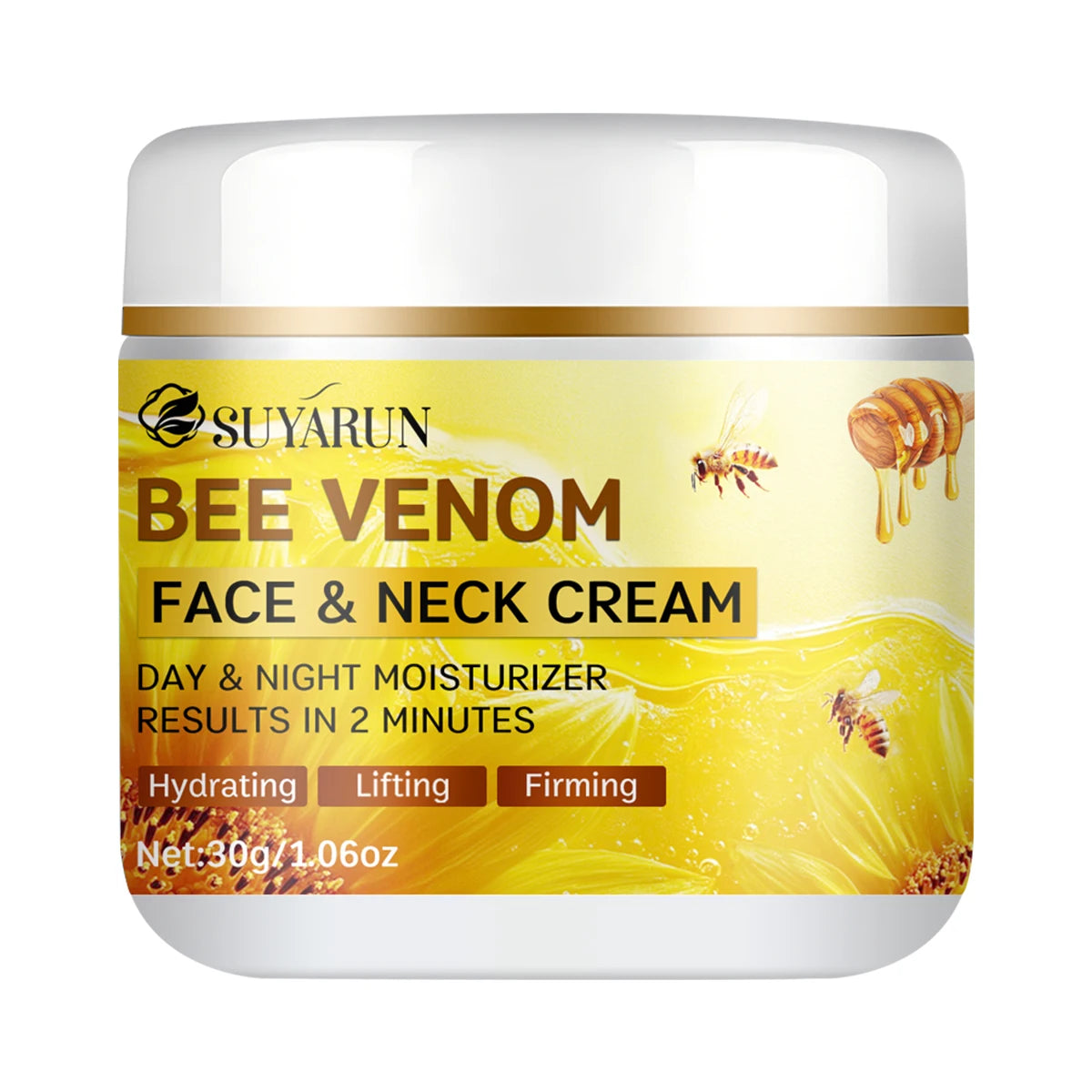 SUYARUN Bee Venom Collagen Anti-Aging Face YELLOW Cream | Firming Lifting Moisturizer | Wrinkle Reduction | 24H Hydration. Pi-Mart