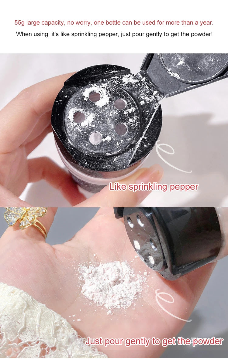 Oil Control Loose Powder Can Reduce Pores and Fine Lines, With a Long-lasting Matte Effect and Natural Facial Makeup Powder Pi-Mart