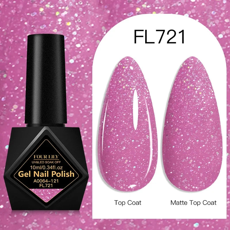 10ml Gel Nail Polish 162 Colors Nail Supplies Vernis Semi Permanent Nail Art Manicure Soak Off LED UV Gel Nail Varnishes Summer Tri Light Beauty