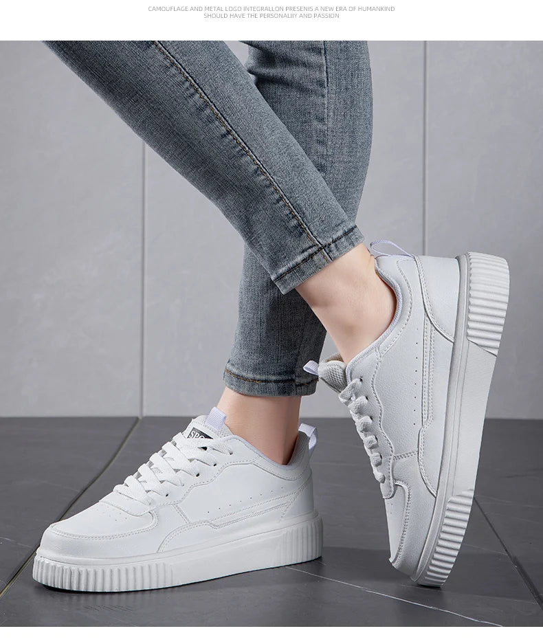 Fashion Women Casual Shoes Breathable Walking Flat Shoes Sneakers White Female Footwear Sports Running Outdoor Walking For Men Pi-Mart