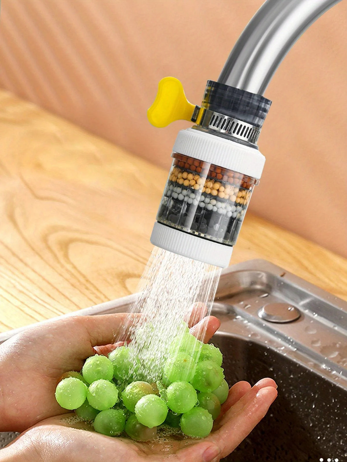 Six-layer Filter Cylindrical Bubbler, Faucet Filter Splash-proof Head Bubbler Pi-Mart