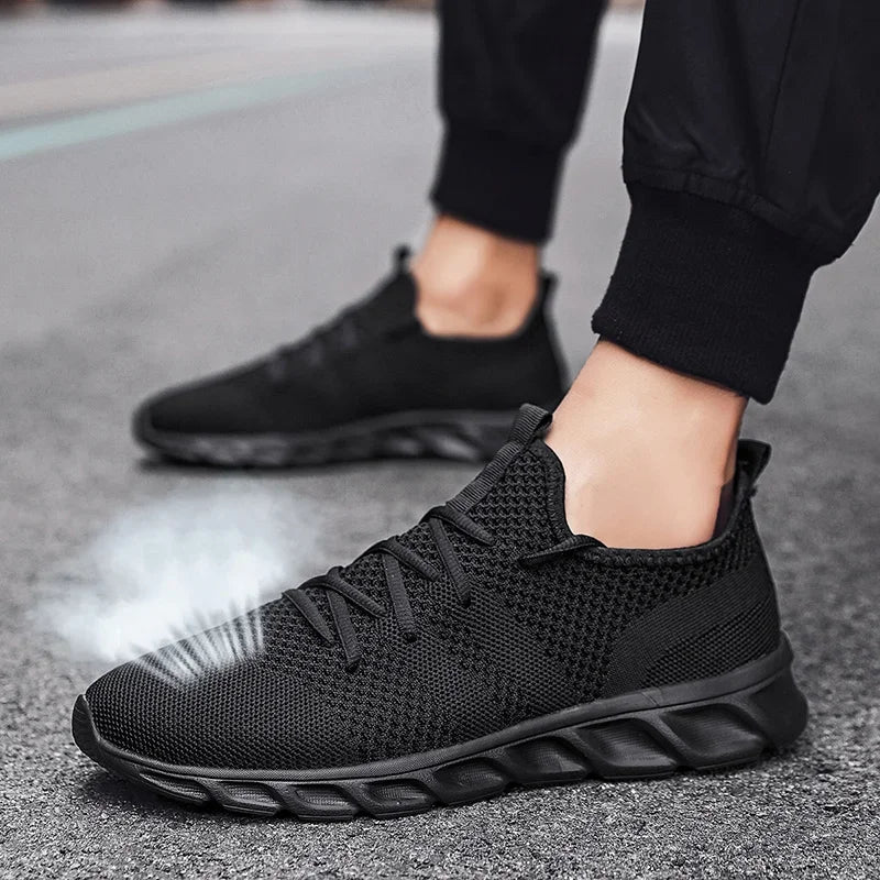 Breathable Men's Sneaker Casual Antiskid and Wear-resistant Jogging Men Sport Shoes Hot Sale Light Man Running Comfortable Pi-Mart