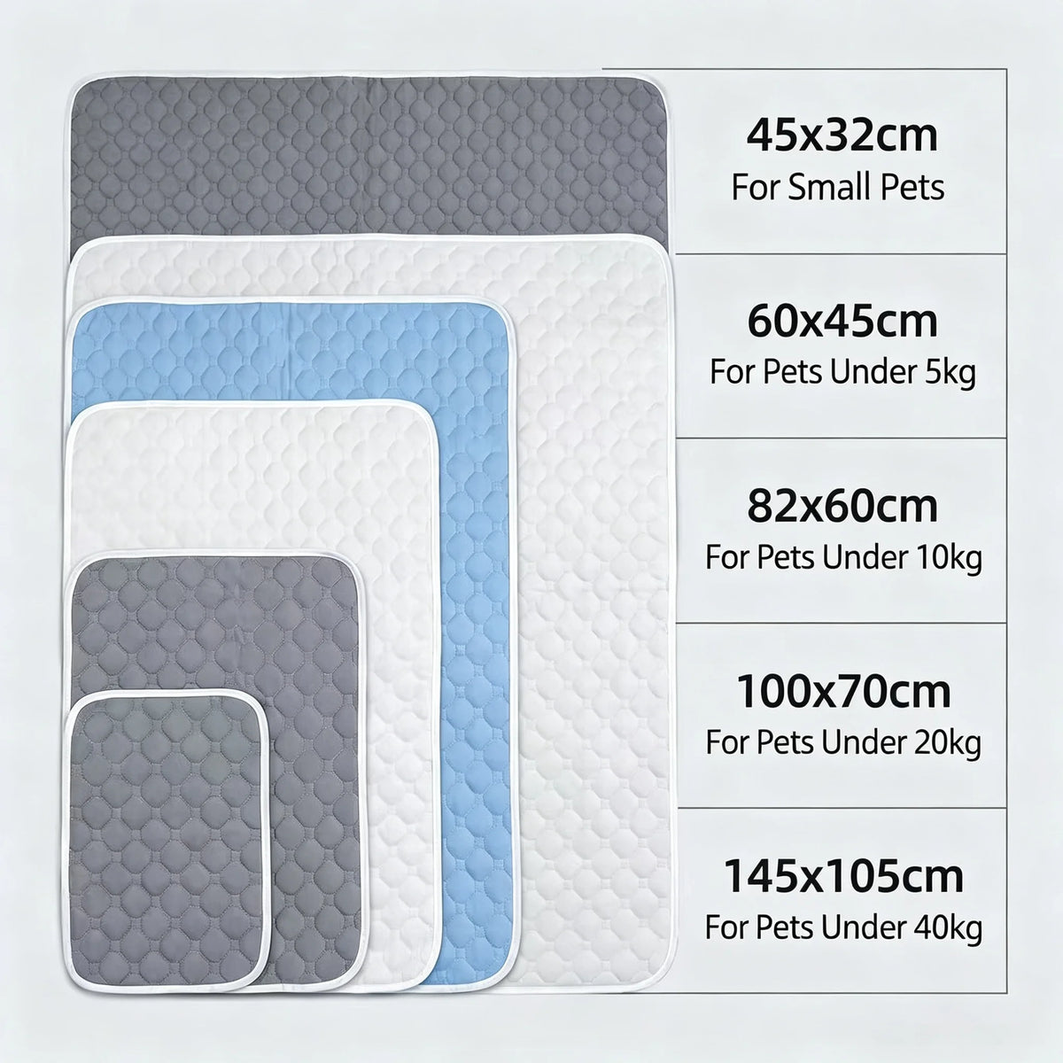 Dog Pee Reusable Pad Blanket Summer Cool Washable Puppy Training Absorbent Diaper Pet Bed Urine Mat Car Seat Cover Pet Supplies Pi-Mart