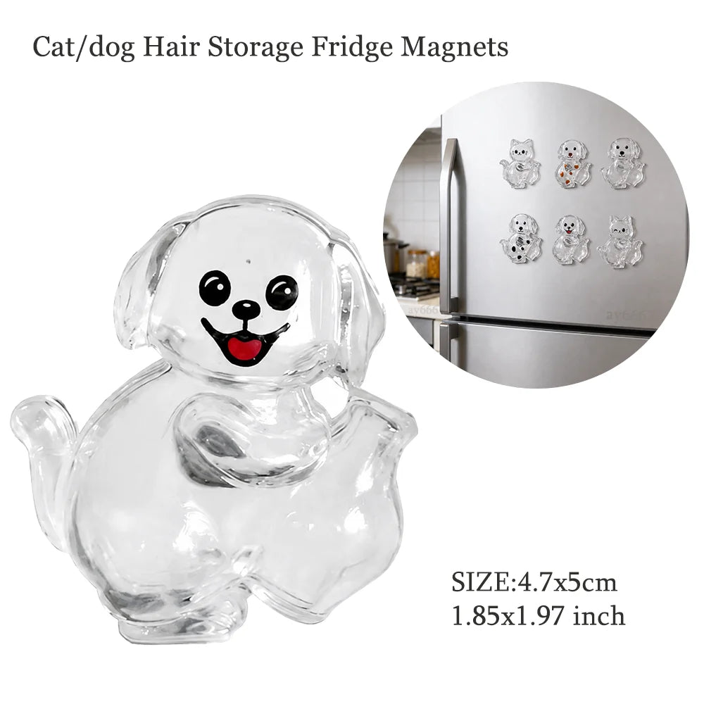 Transparent Dog Hair Storage Pendant Dog Hair Collector Keychain Pet Hair Memorial Bottle for Pet Lovers DIY Memorial Keychain Pi-Mart